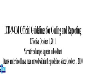 ICD 9 CM Official Guidelines for Coding and Reporting